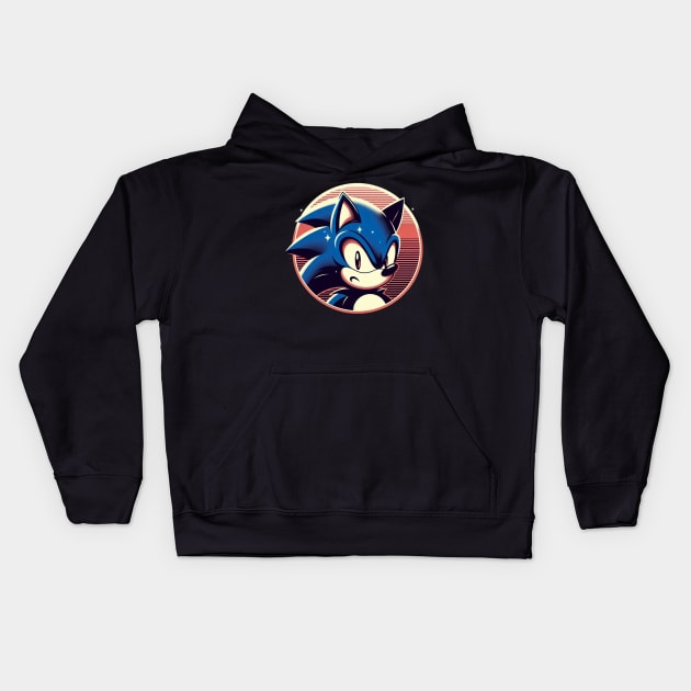 sonic hegdehog Kids Hoodie by Anthony88